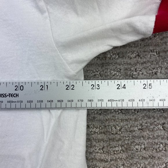 WWE Authentic Shirt Men Extra Large XL White Red Hot Ronda! Ringer Tee Wrestling - Picture 6 of 7